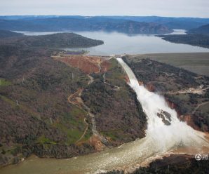 美国最高水坝泄洪道决口 近20万人疏散