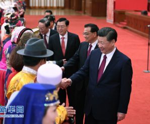 习近平等出席全国两会少数民族代表委员茶话会