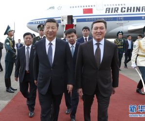 习近平抵达阿斯塔纳 开始对哈萨克斯坦进行国事访问