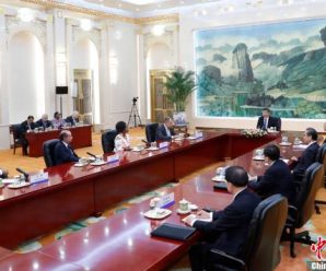 习近平集体会见金砖国家外长会晤外方代表团团长