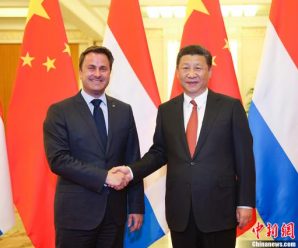 习近平会见卢森堡首相贝泰尔