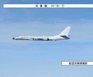 日本防卫省：中国空军6架“轰6”轰炸机飞越宫古海峡