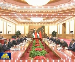 习近平同巴勒斯坦国总统举行会谈