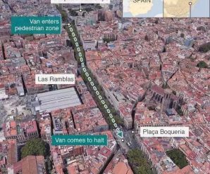 巴塞罗那恐袭致13死百人伤 警方称已逮捕两名嫌犯