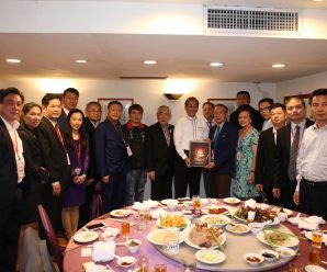 亚洲地区华侨经贸文化交流团拜会中华统一促进党