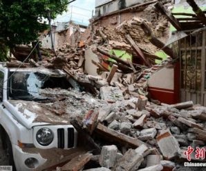 墨西哥民防部门：南部强震已造成至少90人丧生