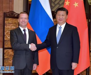 习近平会见俄罗斯总理梅德韦杰夫