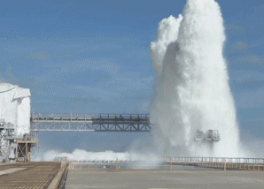 NASA测试史上最强“水龙头”：瞬间喷出1700吨水