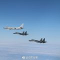 中国空军多型战机成体系绕岛巡航