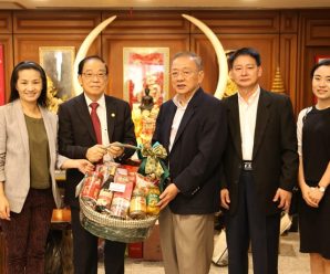 泰国江浙沪总商会主席钱湘麟拜访泰国统促会王志民会长
