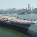 港媒：航母保障船停泊大连港 中国首艘国产航母或即将海试