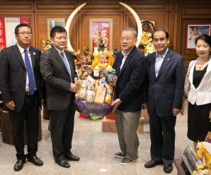 开泰分行行长及中国银行行长拜会泰国统促会王志民会长