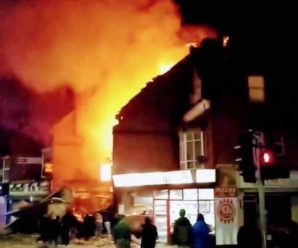 英国莱斯特郡一商店发生爆炸 火势已经得到控制