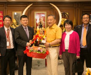中国银行(泰国)行长李峰拜会泰国统促会王志民会长