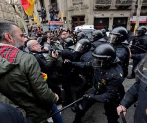 加泰罗尼亚自治区前主席被捕 当地人群与警方爆发激烈冲突