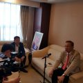 泰国统促会访问团抵达北京 王志民会长接受中新社采访