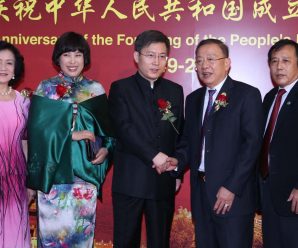 中国驻泰大使馆举行国庆庆祝晚宴 泰华各界侨领出席
