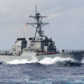 美海军时隔1个月再次派舰穿越台湾海峡 美海岸警卫队也来凑热闹