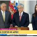 智利总统宣布取消11月和12月举办的APEC领导人非正式会议和气候大会