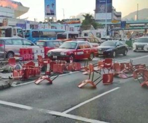暴徒堵路纵火欲瘫痪交通 香港10多间大学被迫停课