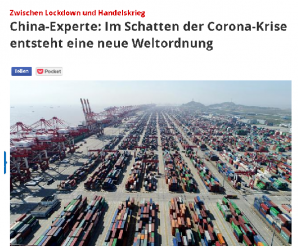德国中国问题专家：中国正从新冠病毒阴影中快速恢复