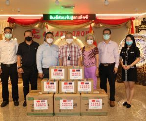 泰国湖南商会向泰国统促会赠送口罩等医用物资