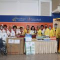 泰国统促会联合多家机构于朱拉蓬医院向多家医疗机构捐赠物资