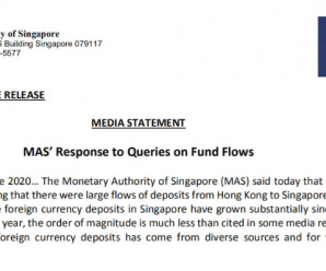 新加坡金管局：香港资金大量流入消息不实