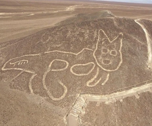 秘鲁纳斯卡地区发现约2000年前猫形地画