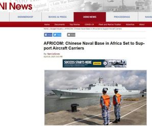 又臆想中国在吉布提建“航母码头” 这次是美国非洲司令部司令