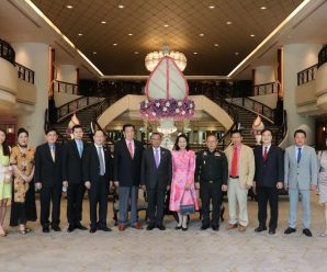 泰国参议院副主席素帕猜、泰中教育交流协会蔡义批会长共同主持校企合作绿色新能源LNG备忘录签字仪式