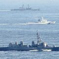 日本海保与海自举行罕见演习，“阻止”中国军舰接近钓鱼岛