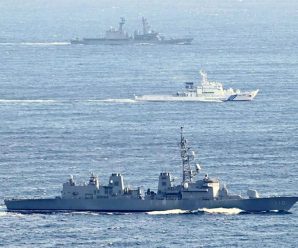 日本海保与海自举行罕见演习，“阻止”中国军舰接近钓鱼岛