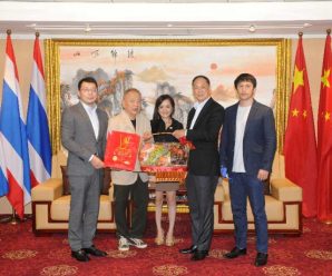 泰国广西总商会李宇明主席拜会泰国统促会王志民会长