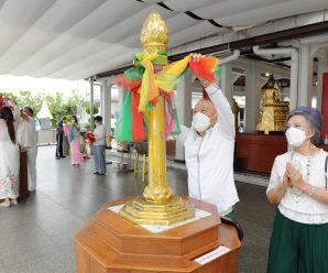 泰国统促会王志民会长携全家前往国柱神庙祭拜